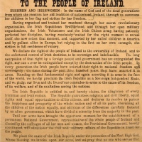 Proclamation Of The Irish Republic, 1916